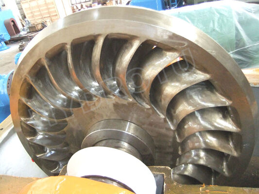 Stainless Steel 0Cr13Ni4Mo Runner Turgo Hydro Turbine 100KW 2000KW Rated Output Impulse Water Power System