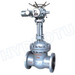 Valvola a saracinesca flangiata elettrica/manuale con diametro da 100-1600 mm e costruzione in acciaio al carbonio