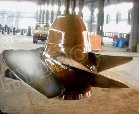 Turbina idroelettrica di tipo S con lame in acciaio inossidabile per testa d'acqua da 2 m a 20 m e capacità da 100 kW a 10 MW