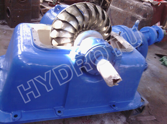 Turgo Turbine idroelettrica con potenza nominale di 100KW-2000KW, corridore in acciaio inossidabile e efficienza dell'88% per le centrali idroelettriche
