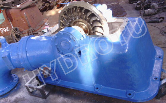 Turgo Turbine idroelettrica con potenza nominale di 100KW-2000KW, corridore in acciaio inossidabile e efficienza dell'88% per le centrali idroelettriche