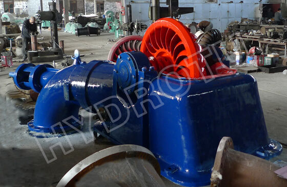 Turgo Turbine idroelettrica con potenza nominale da 100 kW a 2000 kW, efficienza fino all'88% e portata di 70-200 m