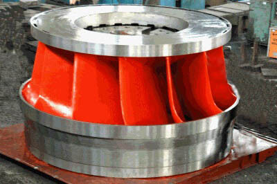 Componente della centrale idroelettrica Francis Turbine Runner 100KW-20MW configurabile orizzontale verticale
